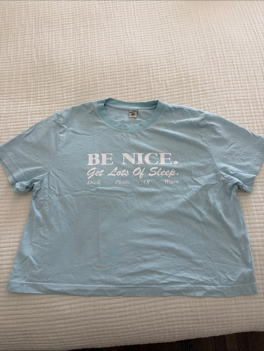Sporty & Rich "Be Nice" unisex graphic t-shirt